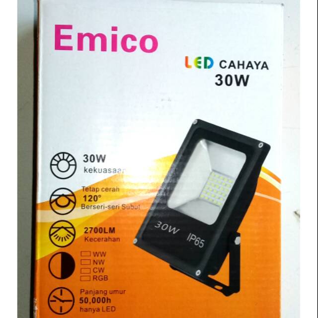 Emico lampu led sorot 30 watt