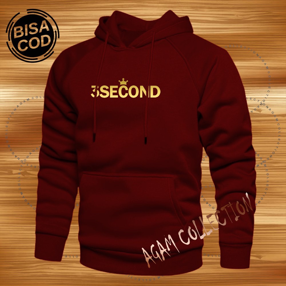 Jaket hoodie 3Second premium / hoodie threesecond unisex / jaket hoodie pria wanita / hoodie distro 3 second / jaket hoodie ukuran jumbo / hoodie XXL / BISA COD