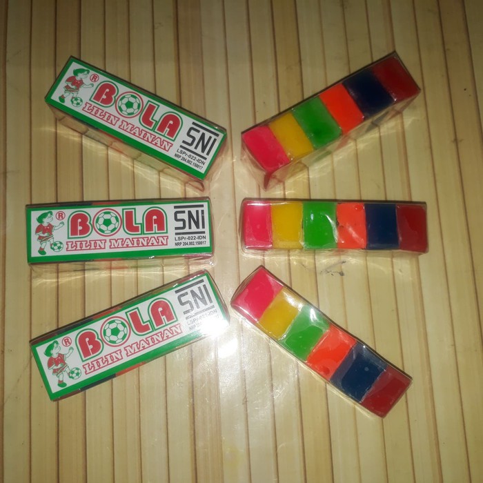 Plastisin Lilin mainan bola