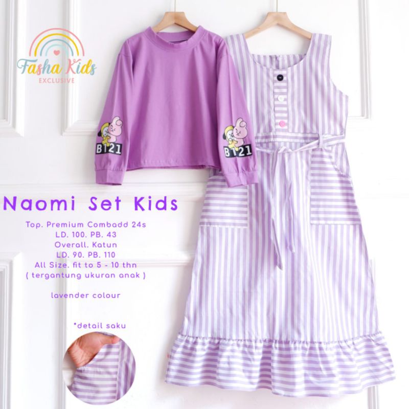 Pakaian NAOMI SET KIDS PAKAIAN ANAK PEREMPUAN FASHION