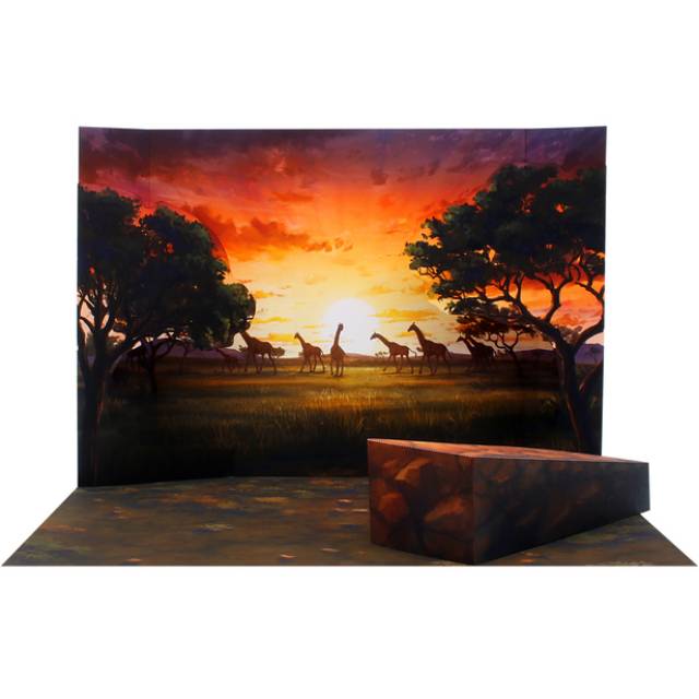 Diorama: Sunset Papercraft