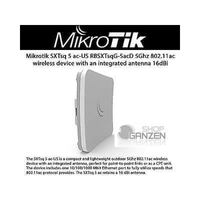 Mikrotik Embedded Wireless Client SXTsqG-5acD 5GHz MIMO / SXTsqG 5acD