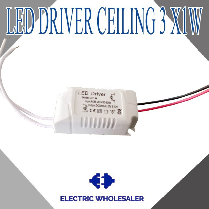 LED DRIVER CEILING 3 X 1W