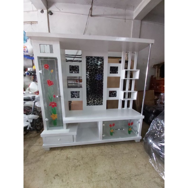 lemari buffet tv minimalis pajangan