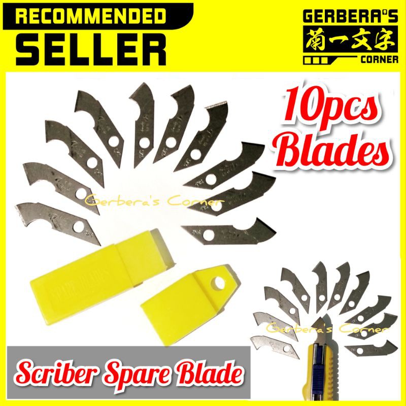 

Plastic Scriber Spare Blades 10pcs Scriber Refill Blades Chisel Gundam