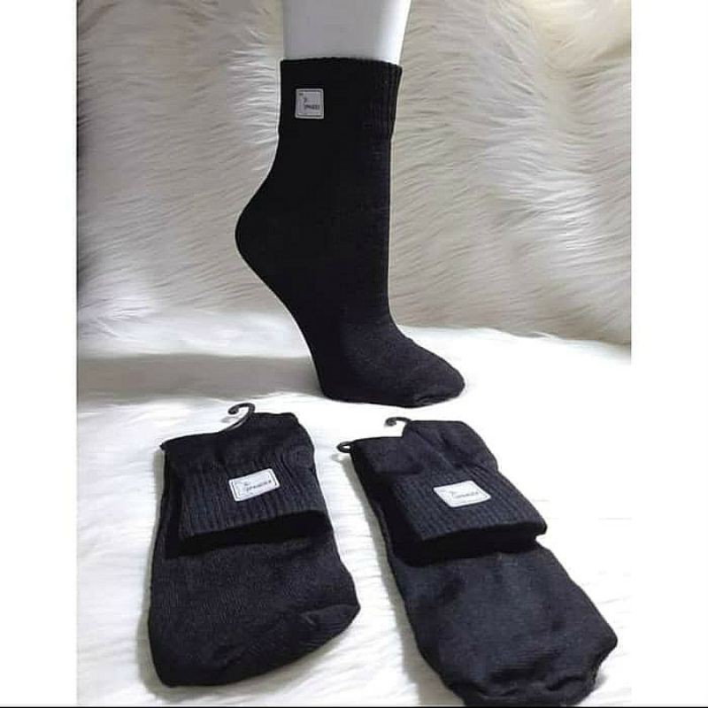 12 pasang- kaos kaki sport pendek hitam polos/kaos kaki kerja/kaos Kaki kantor