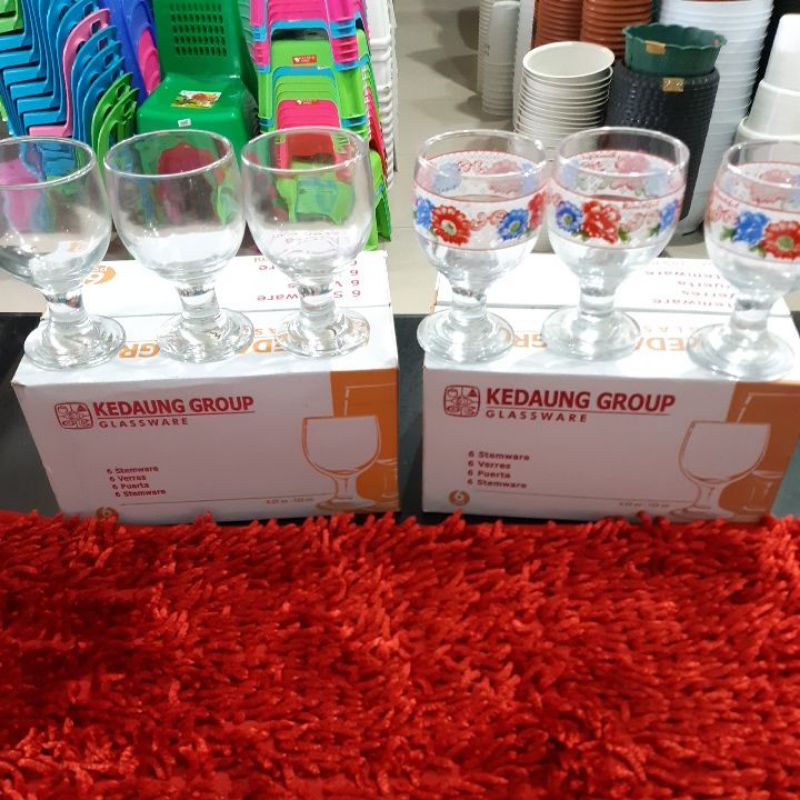 gelas sloki kedaung pendek/ gelas lebaran