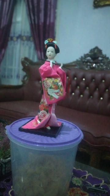 12 Inch Action Figure Kimono Geisha Gaya Jepang Vintage Warna Merah Mawar Untuk Dekorasi Rumah Chiwanji Home Decor
