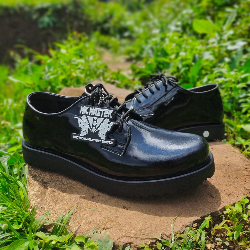 SEPATU PDH MR MASTER KULIT SAPI ASLI MODEL GIBSON SEPATU PDH DINAS KANTOR TNI POLRI SECURITY SATPAM