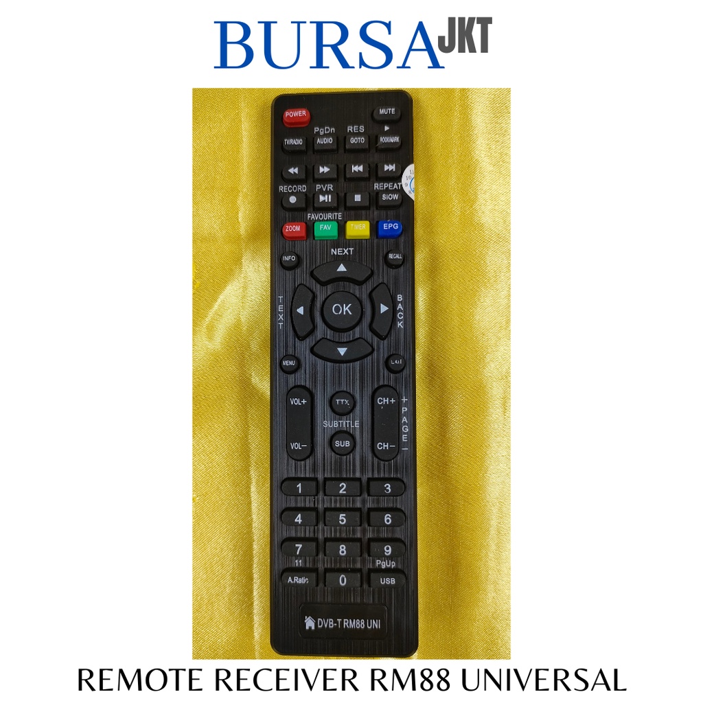 REMOTE SET TOP BOX STB DVB T2 UNIVERSAL RM88 VENUS MATRIX EVENIX SKYBOX