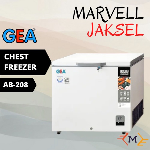 Chest Freezer GEA AB-208 Freezer Box AB208 Lemari Pembeku 200 liter AB 208