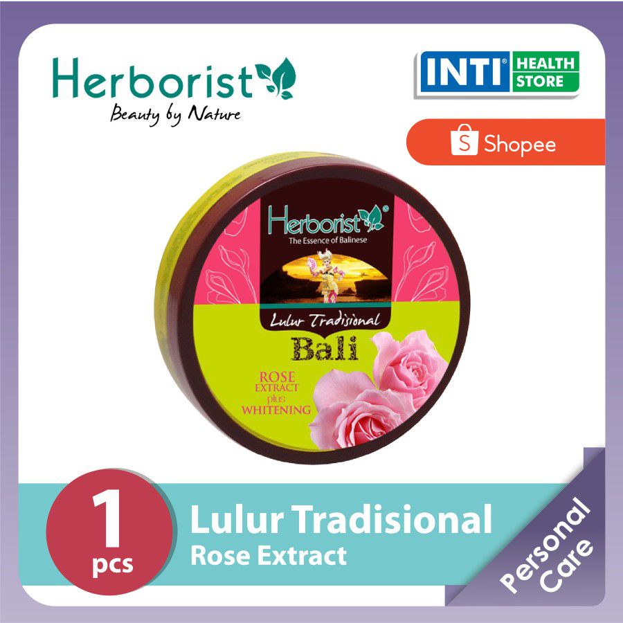 Herborist | Lulur Tradisional Bali 100 gr | Body Scrub Strawberry