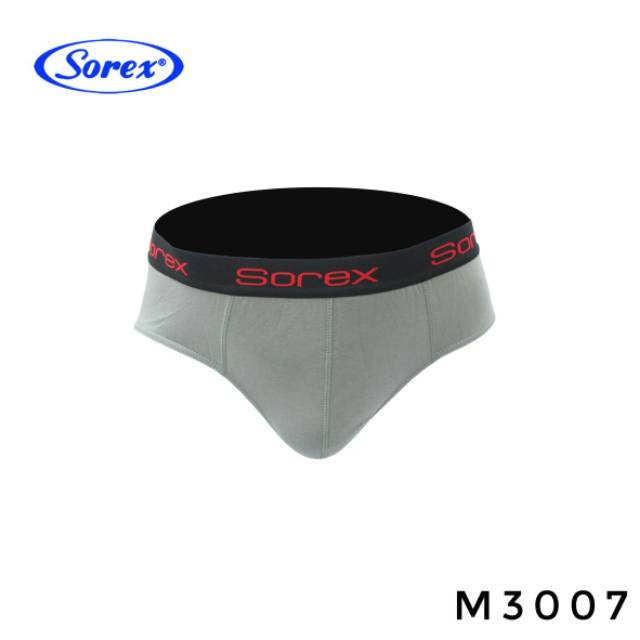 1Box Isi 3pcs Cd Sorex Man 3007 brief Celana Dalam Cowok Sorex Premium Classic Katun Size M L XL