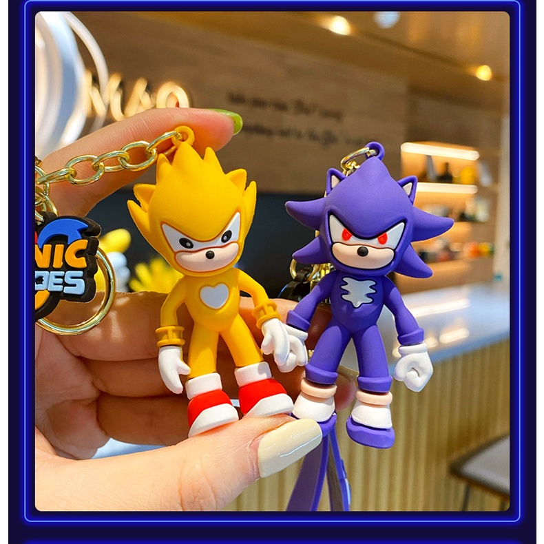 Gantungan Kunci Boneka Kartun Anime Sonic Untuk Aksesoris Tas / Handphone