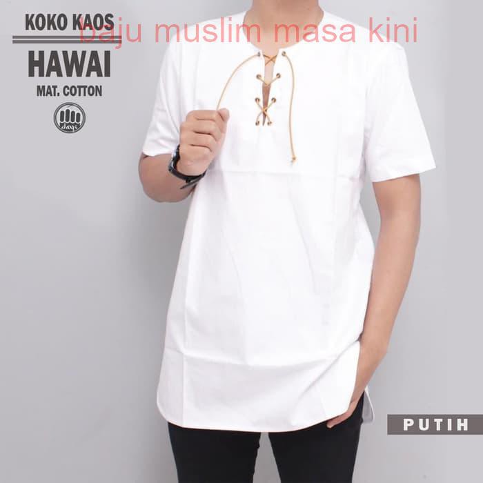 Baju Koko | koko kurta| kurta pakistan| koko pakistan| baju koko jumbo - Putih- M