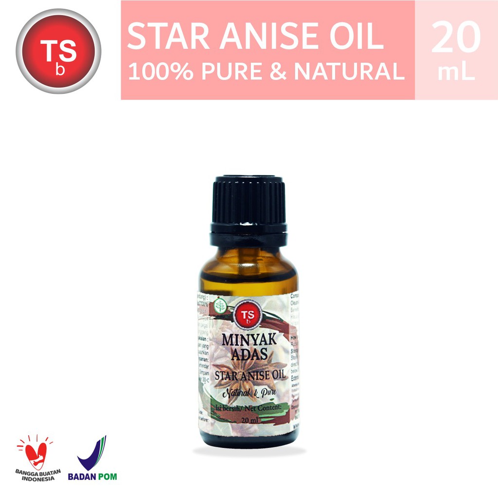Star Anise Essential Oil Aromatherapy Minyak Adas/Bunga Lawang TSbali