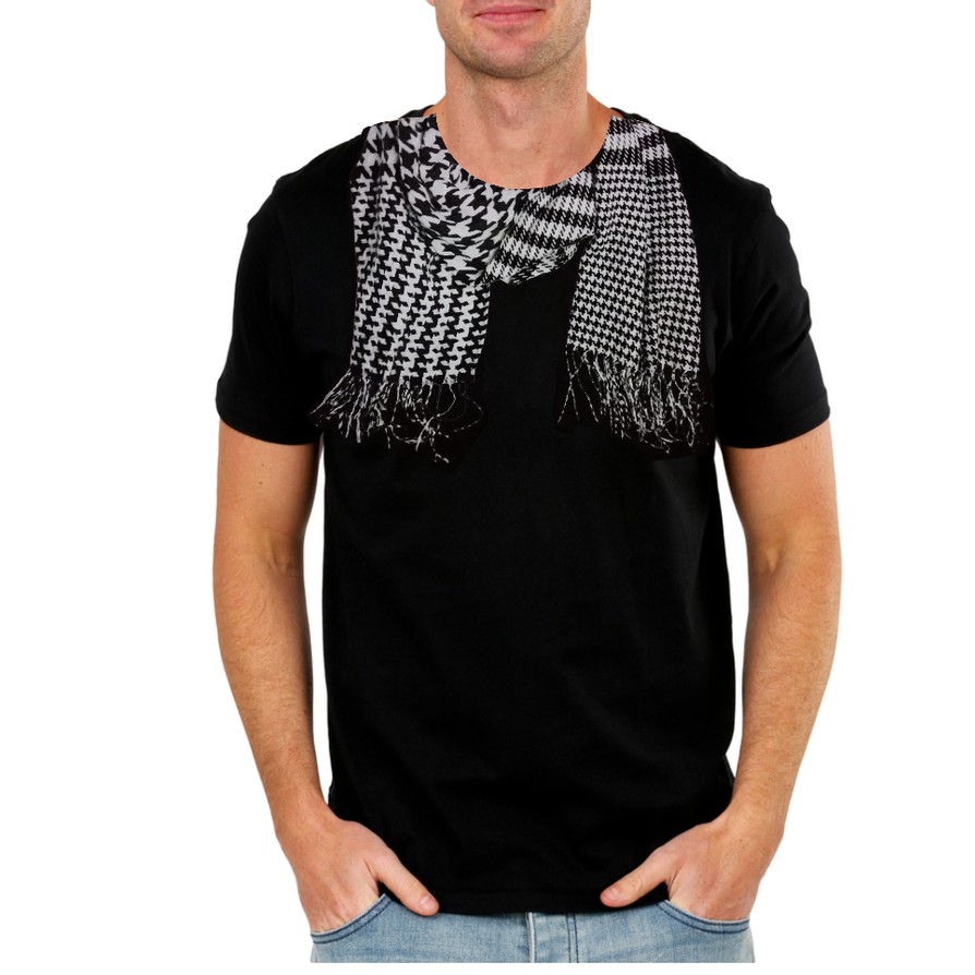 Baju kaos model SYAL SORBAN SCARF LEBARAN MUSLIM 3D