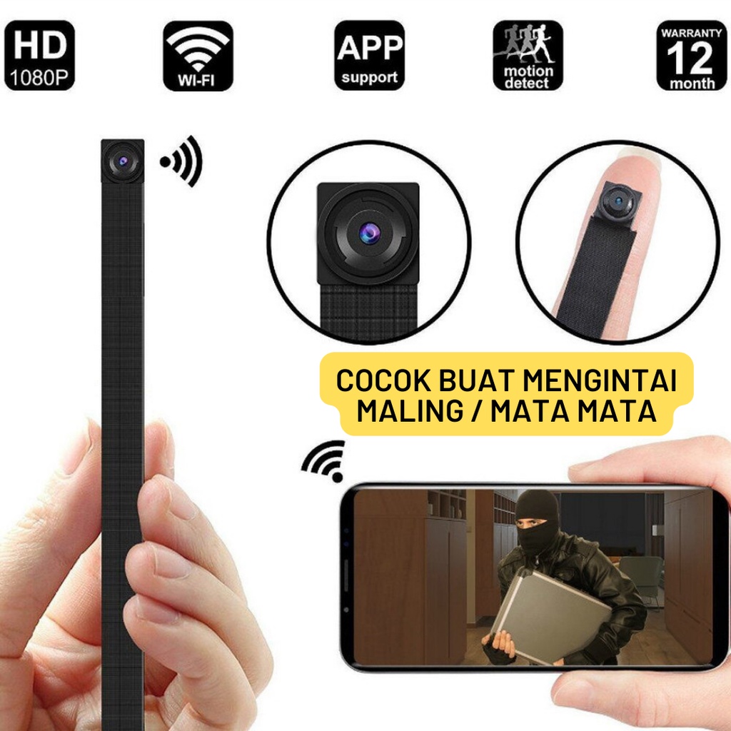 KAMERA KECIL PENGINTAI MINI CAMERA MINI WIFI CCTV SPY CAM HIDDEN CAMERA IP CAMERA MURAH 1080P JS11