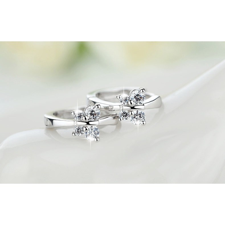 Berlian Set Anting-Anting Perak Kupu-kupu Anting-Anting Wanita Jepang Dan Korea Fashion Temperamen Anting-Anting Perak Lucu ai2-2759-5