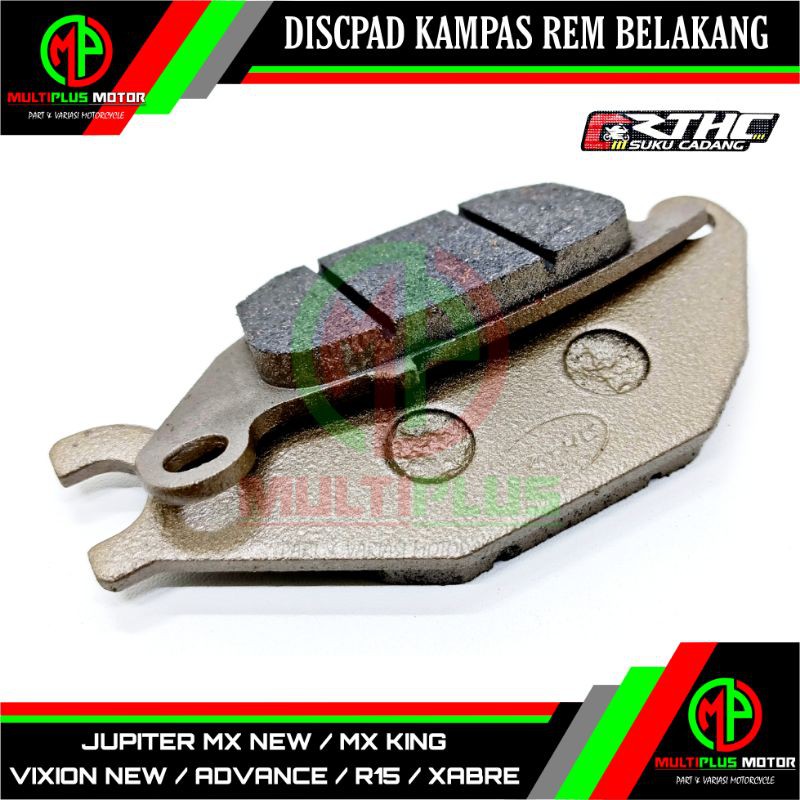 Discpad Dispad Disped belakang RTHC Kampas rem disc cakram belakang VIXION NEW,VIXION ADVANCE,XABRE