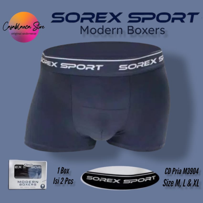 CELANA DALAM PRIA SOREX SPORT ART. M3904 MODERN BOXERS 1 BOX ISI 2 PCS