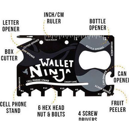 Diskon Wallet Ninja Multitools 18 In 1 Bergaransi