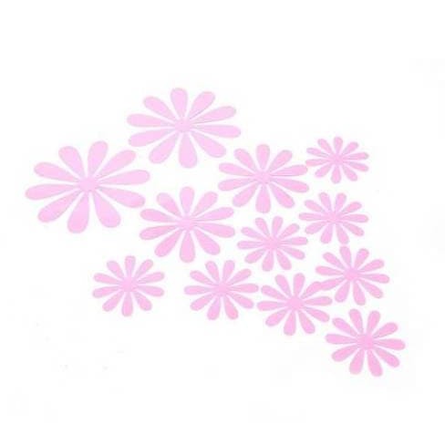 3D Flower Wall Sticker - Stiker Dinding Bentuk Bunga (12pcs)