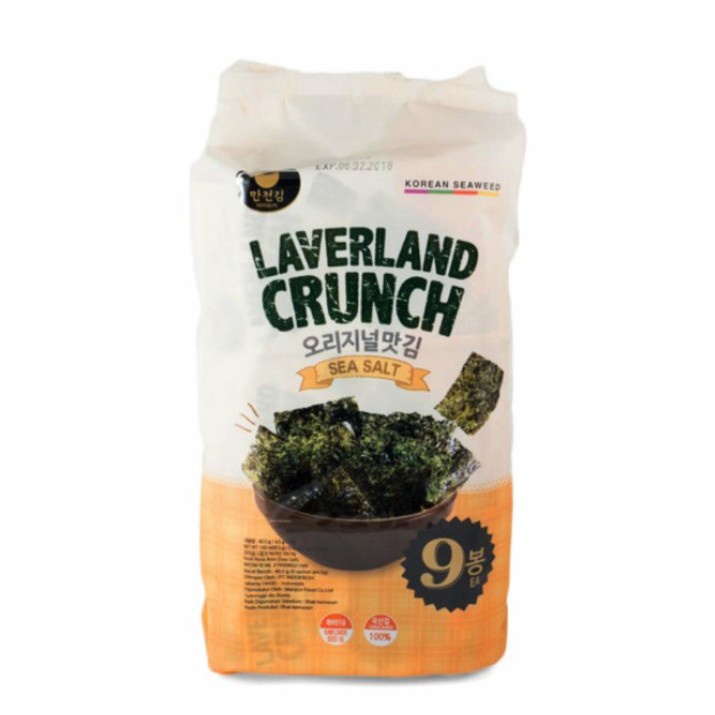 

Laverland Crunch Sea Salt 4,5gr | isi 9 lembar | rumput laut