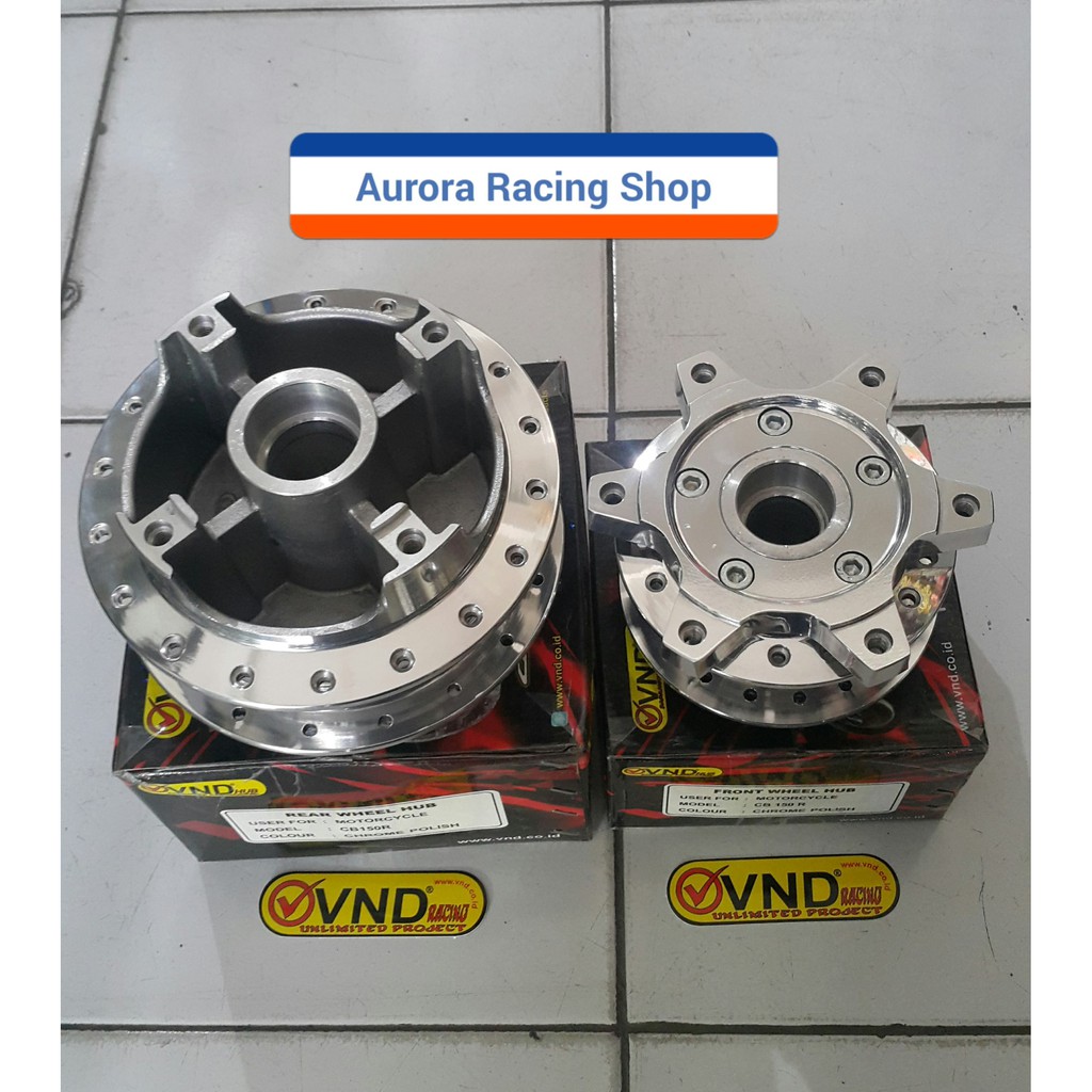 Tromol CB 150R | New Mega Pro [ Depan - Belakang ] - VND Chrome Polish
