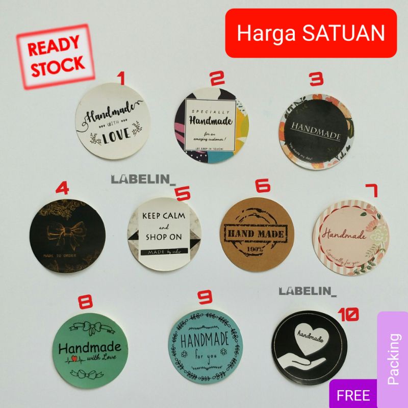 

READY SATUAN Stiker kromo handmade stiker buatan tangan stiker homemade stiker bulat