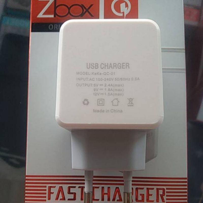 [Z-BOX] QC3.0 CHARGER MICRO USB FAST CHARGER