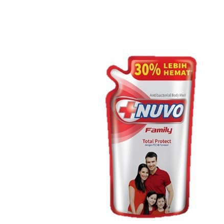 NUVO FAMILY BODY WASH TOTAL PROTECT ANTIBACTERIAL      REFILL 825ml