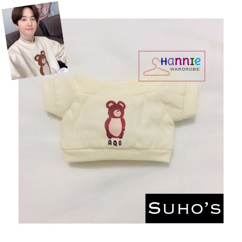 EXO Suho Doll Boneka Baju Clothes 20cm 15cm AQO Eric Bear