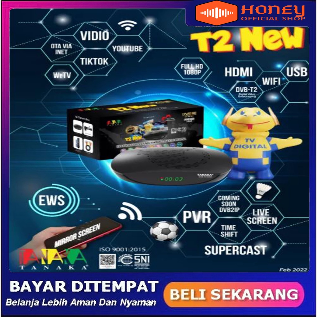 READY STB DVB T2 NEW TANAKA 2022 FITUR LENGKAP