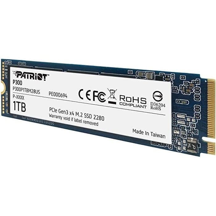 Patriot P300 1TB M.2 2280 PCIe Gen3 x4 / SSD 1TB