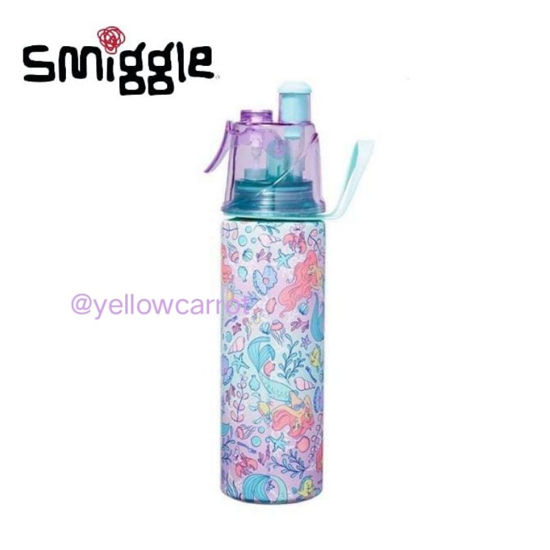 BOTOL MINUM SMIGGLE SPRITZ BOTTLE DISNEY ARIEL Original Botol Minum Perempuan Stainless Steel