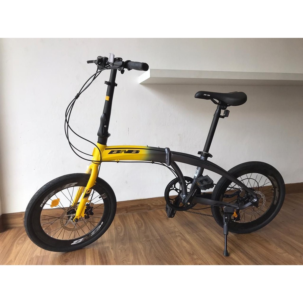 SEPEDA LIPAT DEWASA BNB TORY 9.1 20 INCH ALLOY HYDRAULIC 9 SPEED FOLDING BIKE