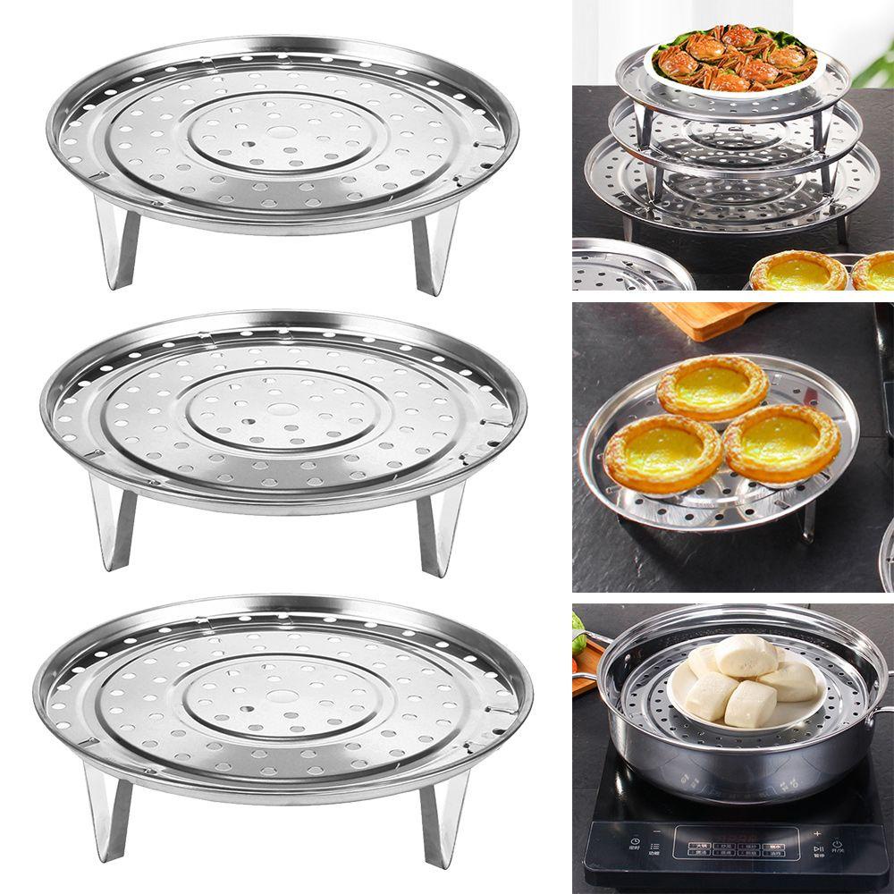 TOP Rak Steamer Nampan Stainless Steel Tahan Lama Stand Pot Steaming