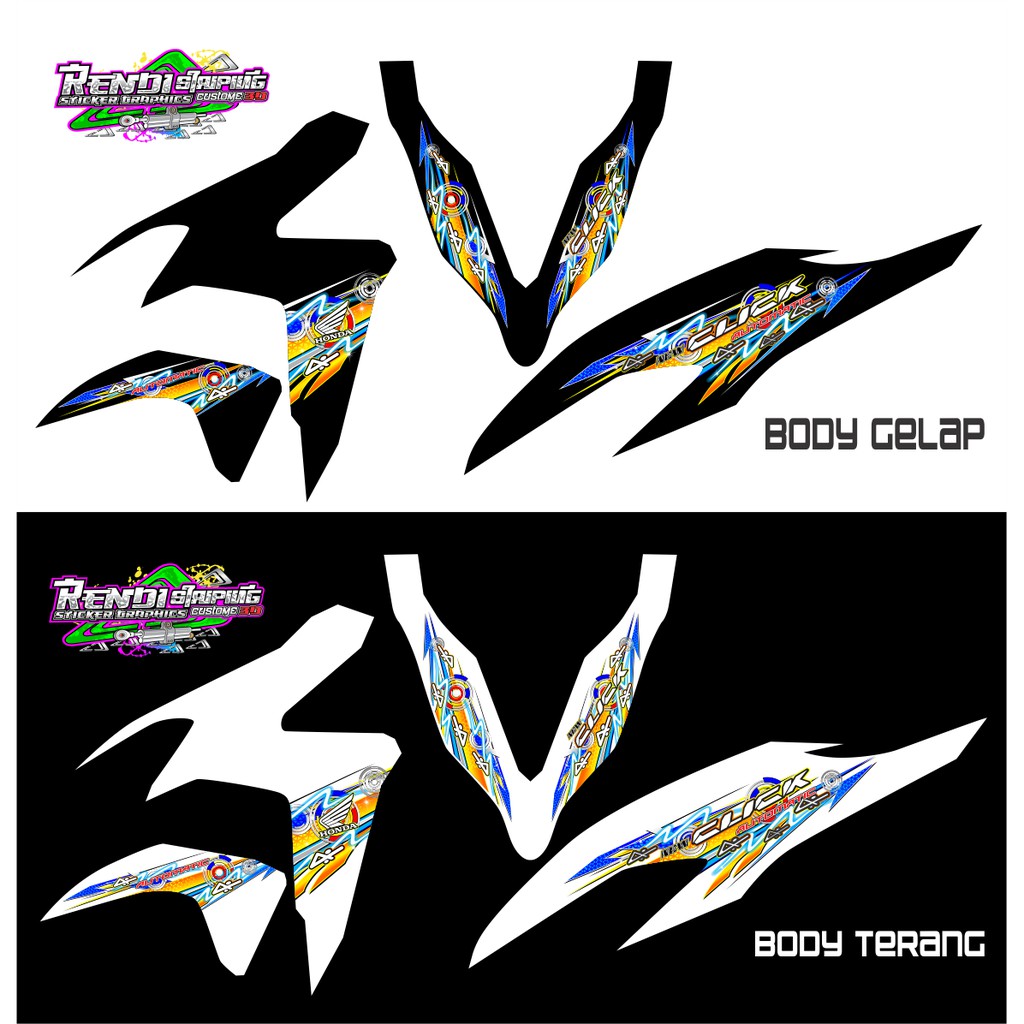 Striping transparant vario click new150