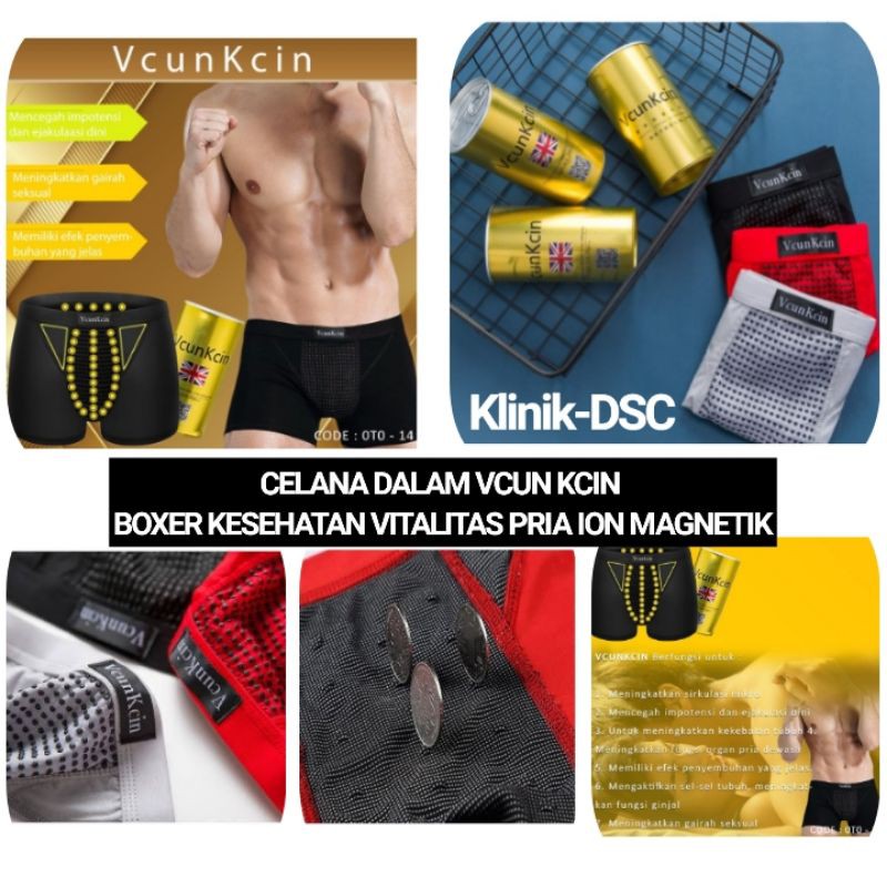 VCUN KCIN VCUNKCIN CELANA DALAM BOXER KESEHATAN PRIA ION MAGNETIK