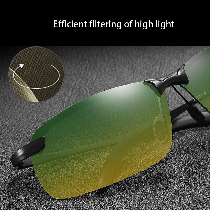 Kacamata Photochromic Polarized Siang Dan Malam Untuk Mengemudi