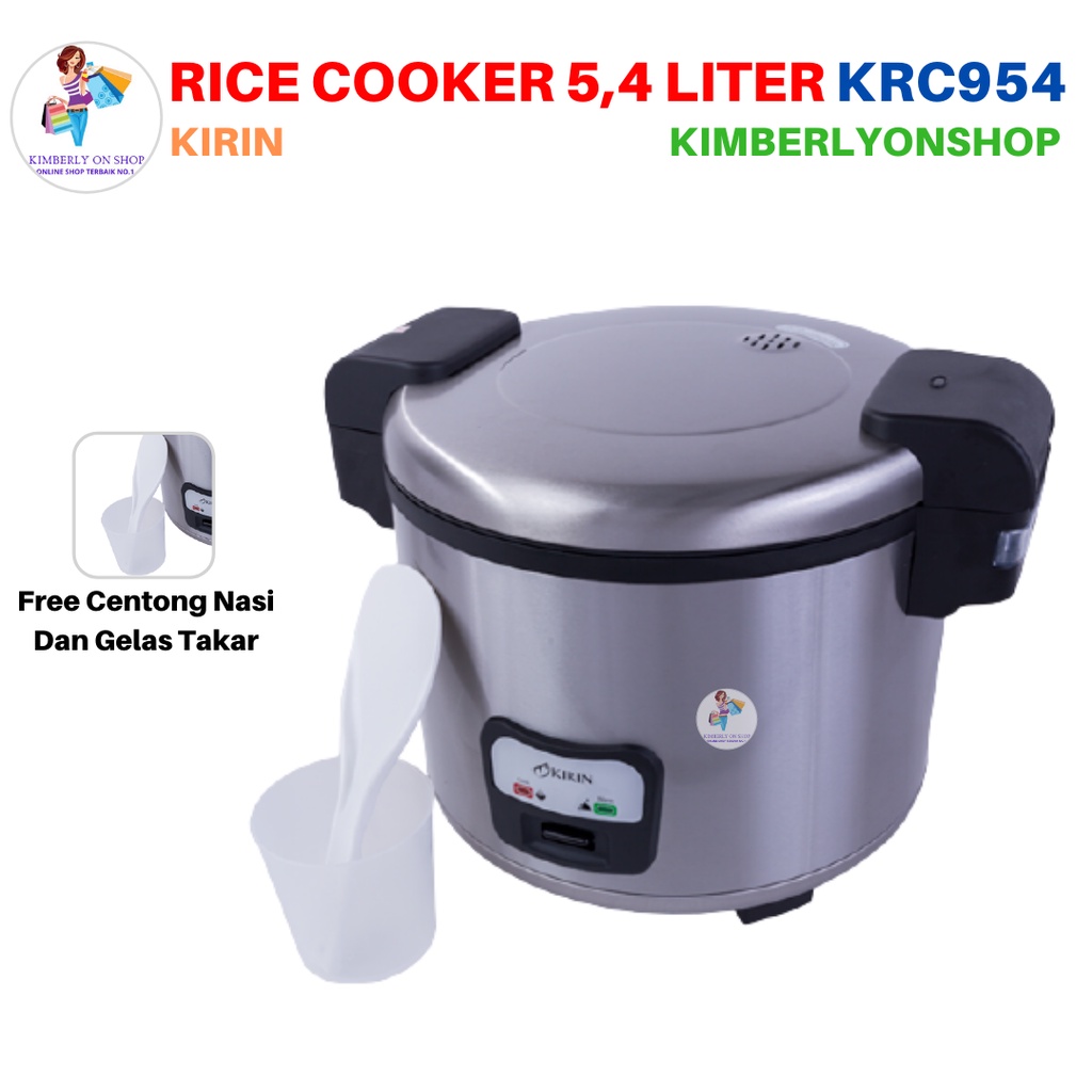 Rice Cooker Magic Com KIRIN Aluminium 5.4 Liter KRC 954