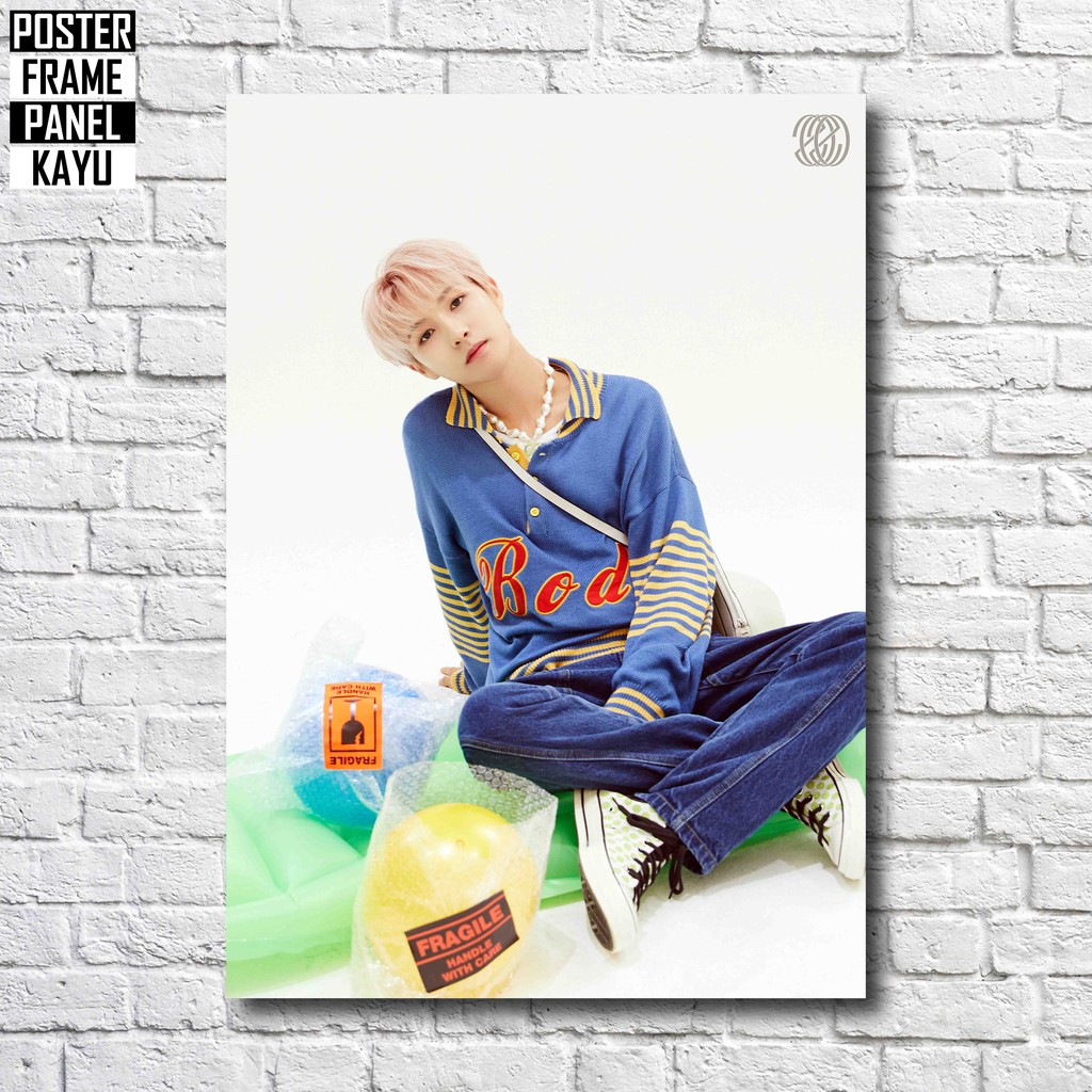 Poster Nct Renjun Resonance Part 2 Frame Kayu Solid A4 Rjn010