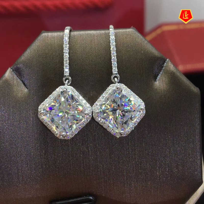 [Ready Stock]Luxurious Personalized Full Diamond Earrings