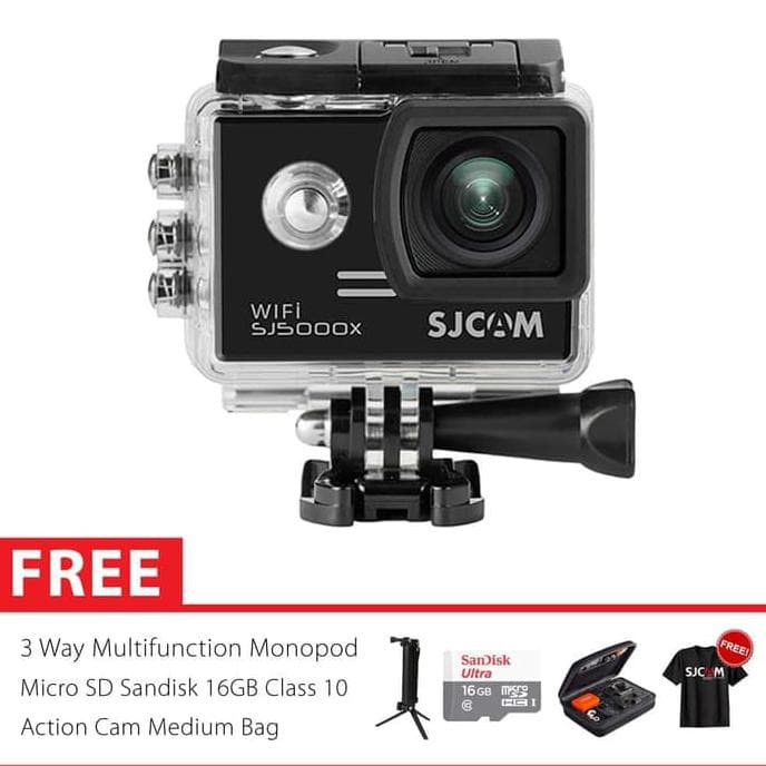 SJCAM SJ5000x Elite 4K Action Kamera 3 Way Super 16GB