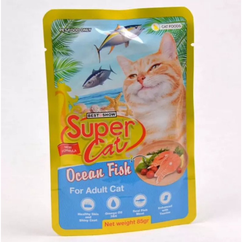 SUPER CAT SACHEAT 85gr OCEAN FISH