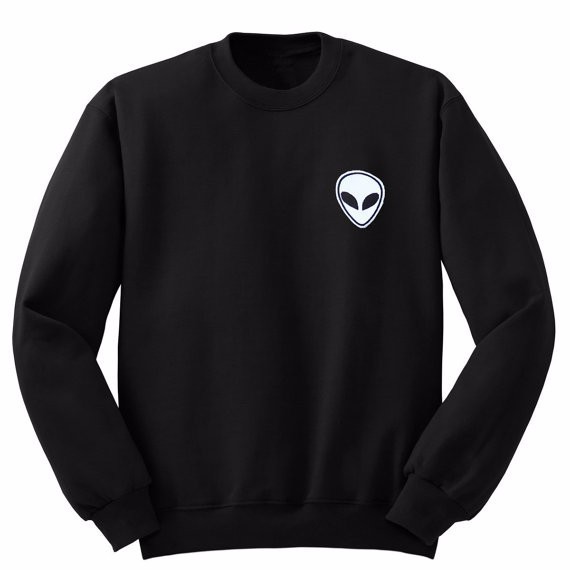 Jaket Hoodie Sweater Alien Hitam sweater murah