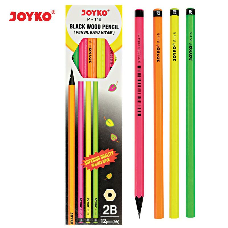 

Pencil Pensil Joyko P-115 2B 1 BOX 12 PCS