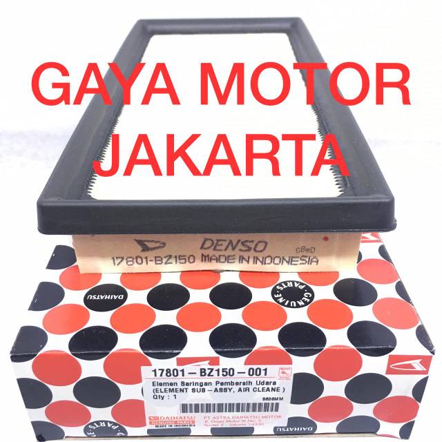 Filter Udara Daihatsu Great Xenia-Grand Avanza-Rush-Terios 17801-BZ150-001