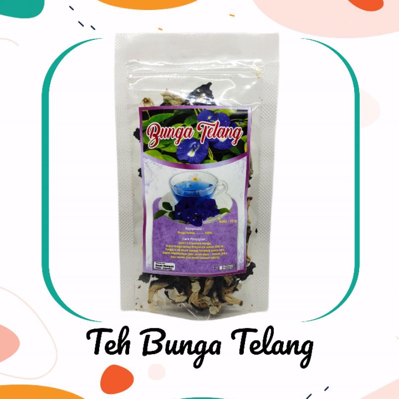 

10 gram Bunga Telang Organik / Butterfly pea blue flower